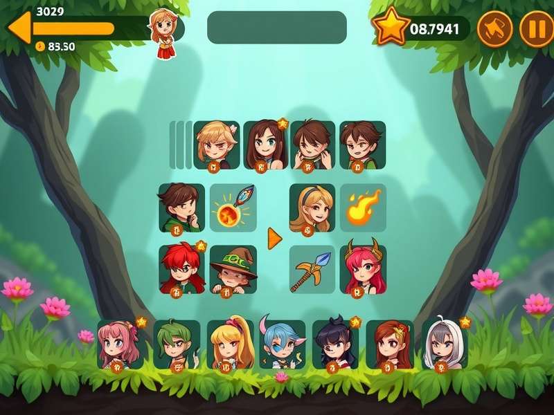Zooming Ginger Enchanter character selection screen